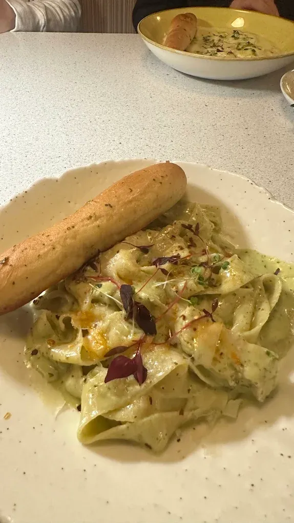 Fresh handmade pasta at Aglio modern Italian restaurant in Shawnessy, Calgary