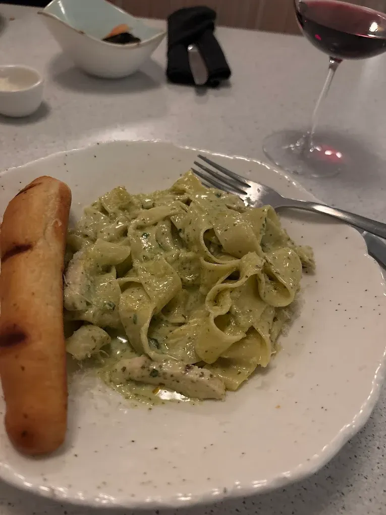 Chef's seasonal pasta feature with fresh ingredients at Aglio Calgary